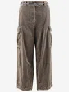 GIORGIO ARMANI GIORGIO ARMANI COTTON VELVET CARGO PANTS