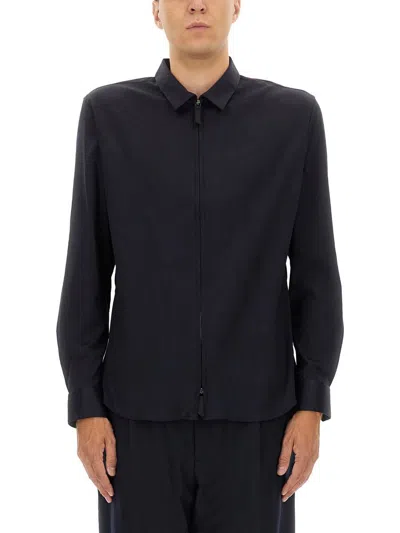 GIORGIO ARMANI GIORGIO ARMANI COTTON ZIPPER SHIRT