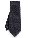 Giorgio Armani Silk Tie Regular Width Traditional Shape In Pattern