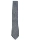 Giorgio Armani Chevron-patterned Silk Tie In Multi