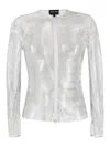 Giorgio Armani Jersey Cardigan In Multicolour