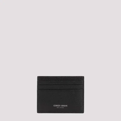 Giorgio Armani Credit Card Case Black