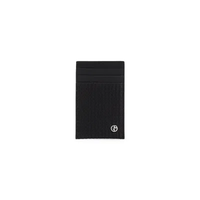 Giorgio Armani Credit Card Holder In Black