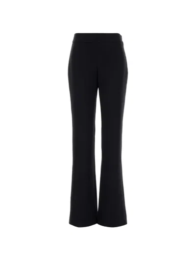 Giorgio Armani Crepe Flared Trousers In Black