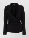 GIORGIO ARMANI CREPE WRAP BLOUSE EMBELLISHED