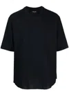 Giorgio Armani Stretch Viscose Jersey Crew Neck T-shirt Clothing In Blau