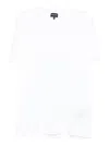Giorgio Armani Crew-neck Cotton T-shirt In White