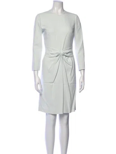 Pre-owned Giorgio Armani Crew Neck Knee-length Dress In Blue