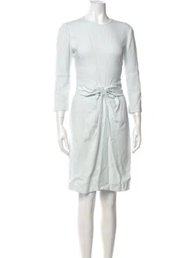 Pre-owned Giorgio Armani Crew Neck Knee-length Dress W/ Tags In Neutral