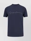 Giorgio Armani Crew-neck Short Sleeve T-shirt With Front Print