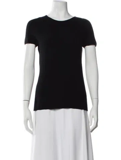 Pre-owned Giorgio Armani Crew Neck Short Sleeve T-shirt In Blue