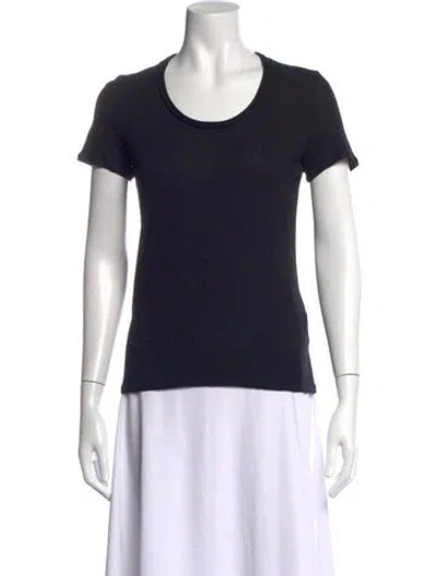 Pre-owned Giorgio Armani Crew Neck Short Sleeve T-shirt In Blue