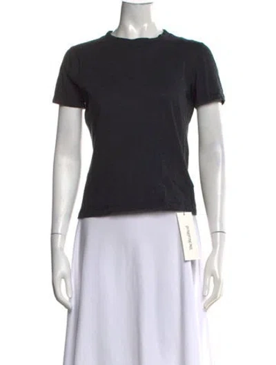 Pre-owned Giorgio Armani Crew Neck Short Sleeve T-shirt In Grey