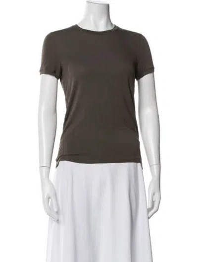 Pre-owned Giorgio Armani Crew Neck Short Sleeve T-shirt In Grey