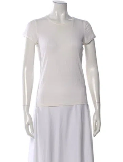 Pre-owned Giorgio Armani Crew Neck Short Sleeve T-shirt In Neutral
