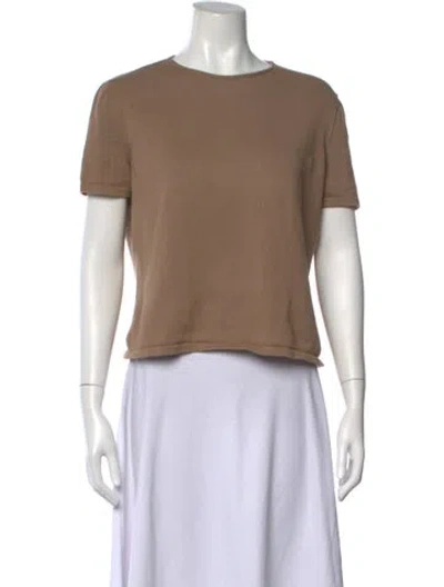 Pre-owned Giorgio Armani Crew Neck Short Sleeve T-shirt In Neutral