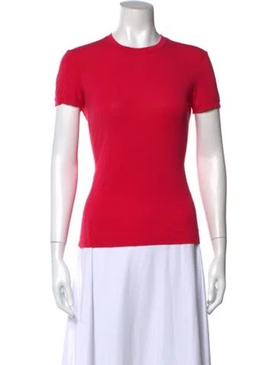 Pre-owned Giorgio Armani Crew Neck Short Sleeve T-shirt In Pink