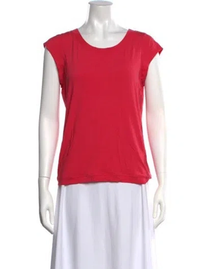 Pre-owned Giorgio Armani Crew Neck Short Sleeve T-shirt In Pink