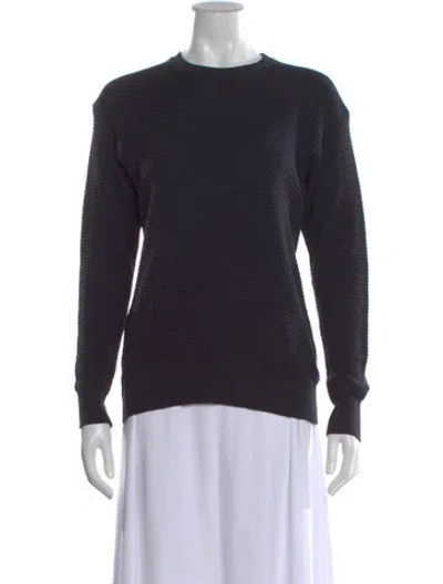 Pre-owned Giorgio Armani Crew Neck Sweater In Black