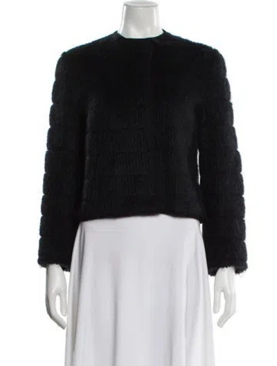 Pre-owned Giorgio Armani Crew Neck Sweater In Black