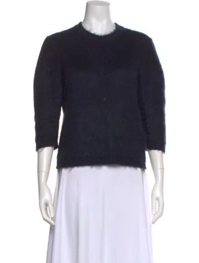 Pre-owned Giorgio Armani Crew Neck Sweater In Blue