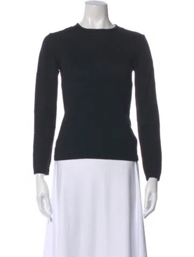 Pre-owned Giorgio Armani Crew Neck Sweater In Blue
