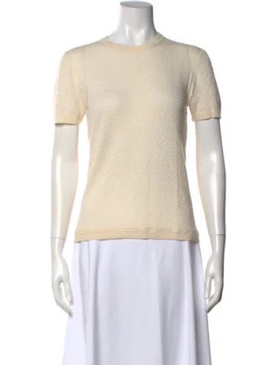 Pre-owned Giorgio Armani Crew Neck Sweater In Neutral