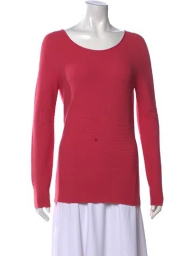 Pre-owned Giorgio Armani Crew Neck Sweater In Pink