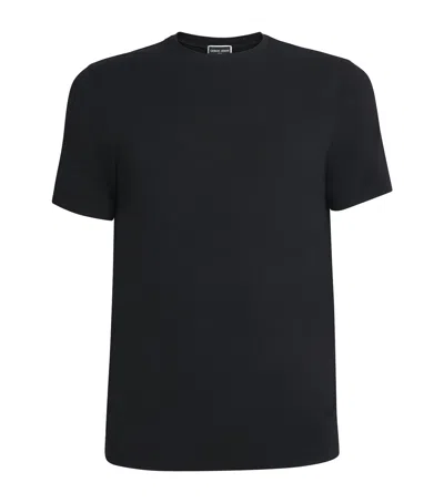Giorgio Armani Crew-neck T-shirt In Black