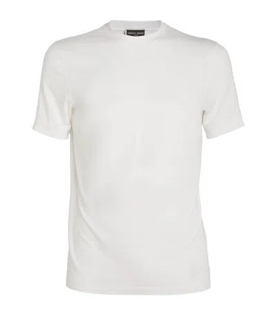 Giorgio Armani Crew-neck T-shirt In White