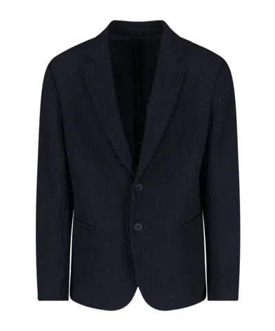 GIORGIO ARMANI GIORGIO ARMANI SINGLE-BREASTED LONG-SLEEVED BLAZER