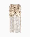 Giorgio Armani Crinoline And Tulle Cape With Fringes