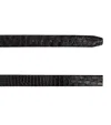 Giorgio Armani Crocodile Leather Belt In Black