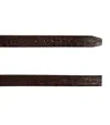 Giorgio Armani Crocodile Leather Belt In Brown