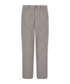 Giorgio Armani Cropped Straight-legged Trousers In Gray