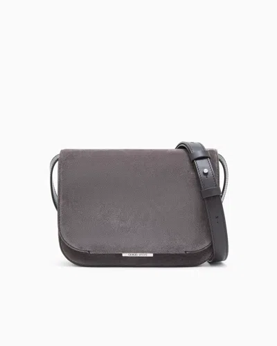Giorgio Armani Crossbody Bags In Gray