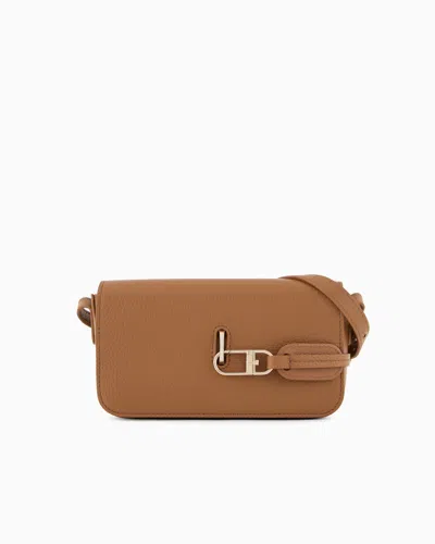 Giorgio Armani Crossbody Bags In Camel