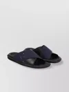 Giorgio Armani Crossed Leather Open Toe Sandals