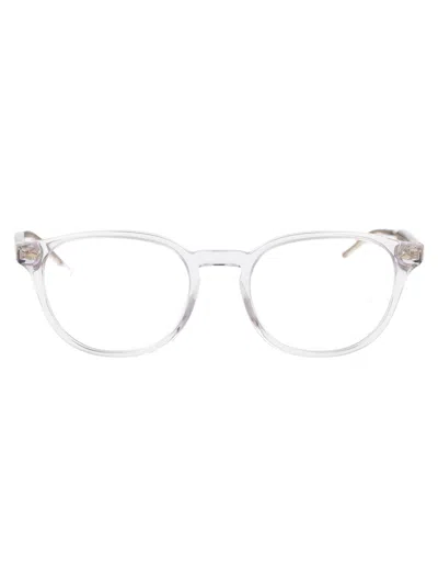Giorgio Armani Crystal Acetate Optical Glasses In Silver