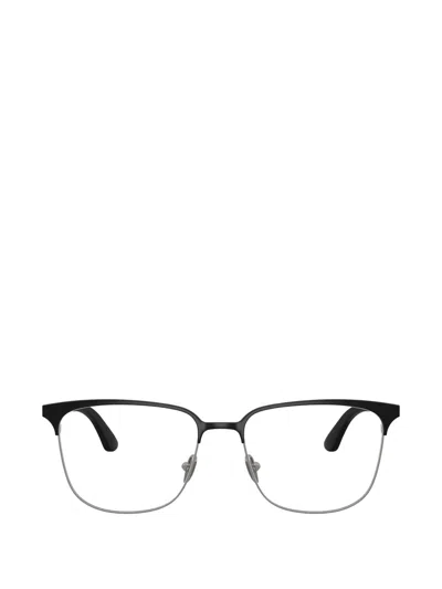 Giorgio Armani Cuved-tip Glasses In Silver