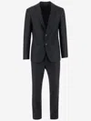 Giorgio Armani Manhattan Line Pinstriped Virgin-wool Single-breasted Suit In Blue
