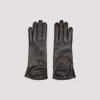 Giorgio Armani Lamb Leather Gloves With Refined Silhouette In Black