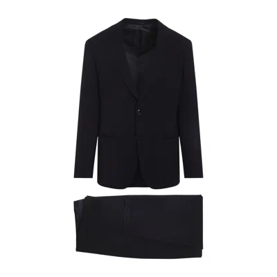 GIORGIO ARMANI GIORGIO ARMANI DARK NAVY BLUE VIRGIN WOOL SUIT