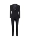 Giorgio Armani Soho Line Single-breasted Tuxedo In Wool Crêpe In Black