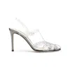 Giorgio Armani 100 Crystal-embellished Pumps In Silver