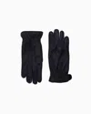 Giorgio Armani Deerskin Leather Gloves In Black