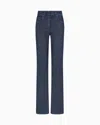 Giorgio Armani High-rise Bootcut Jeans In Blue