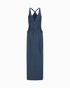 Giorgio Armani Denim Collection Lyocell Long Dress