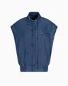 Giorgio Armani Denim Collection Lyocell Sleeveless Blouson