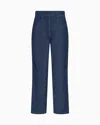Giorgio Armani Denim Collection Straight Trousers In Lyocell